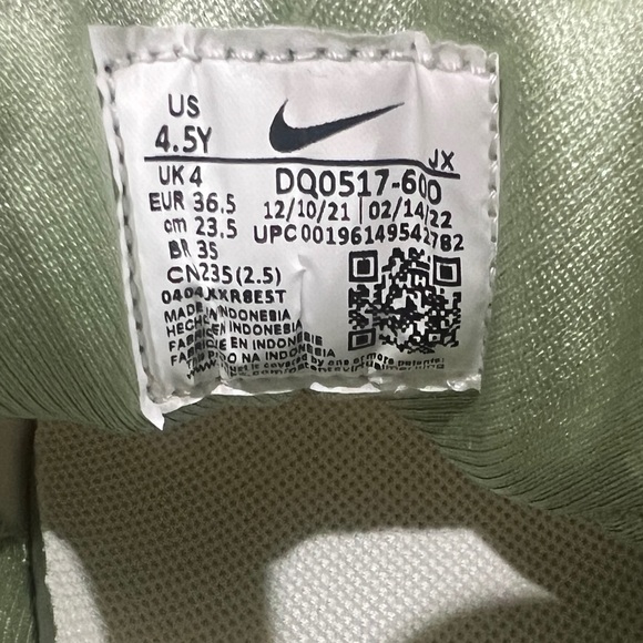 Nike, Girls, Huarache Run SE, DQ0517 600, Pink, Green & White - Picture 12 of 13